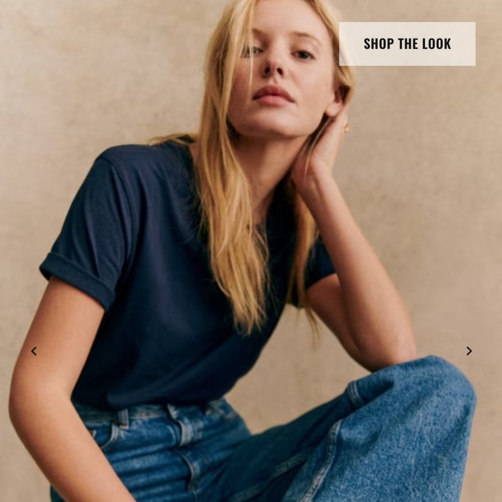 SEZANE navy blue Conrad t-shirt!